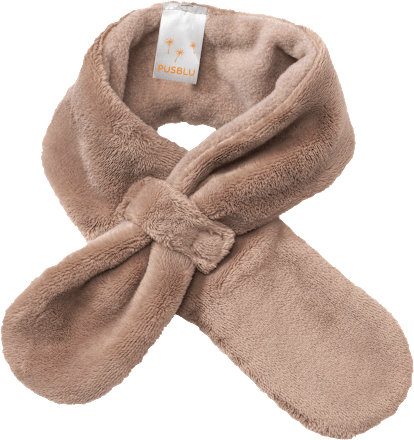 Schal aus Plüsch, braun PUSBLU