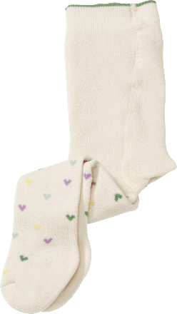 Thermostrumpfhose mit Herz-Muster, grau, Gr. 74/80 ALANA