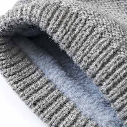 Loop Schal aus Strick, grau PUSBLU