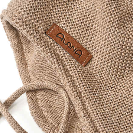 Mütze aus Strick, beige, Gr. 42/43 ALANA