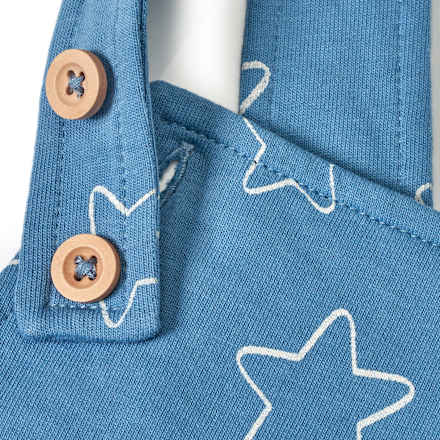 Latzhose mit Sternen, blau, Gr. 62 ALANA