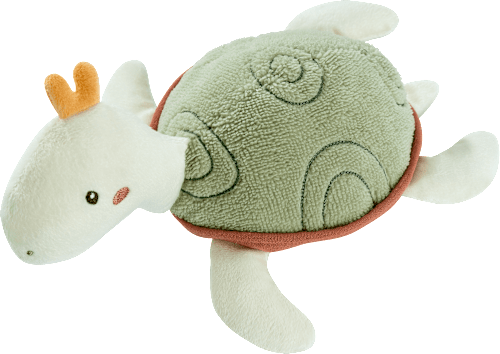 Spieltier Schildkröte, weiß & grün fehn