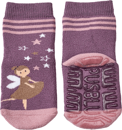 Stoppersocken mit Feen-Motiv, lila, Gr. 25/26 PUSBLU