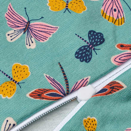 Bettwäsche Set 2-teilig mit Schmetterlings-Muster, grün, ca. 140x200 + 80x80 0 ALANA