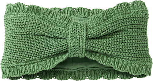 Stirnband aus Strick, grün, Gr. 54/55 ALANA