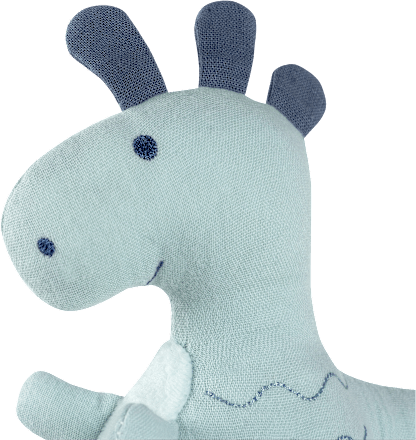 Mini Stehauf-Dino, blau fehn