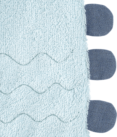Waschhandschuh Dino, blau fehn