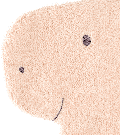Waschhandschuh Dino, rosa fehn