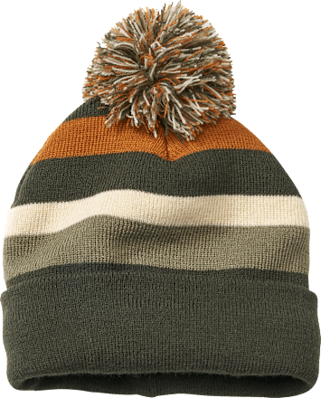 Mütze, blau & braun & grün, Gr. 54/55 PUSBLU