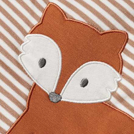 Schlafsack 2 TOG mit Fuchs-Motiv, weiß & braun, 110 cm ALANA