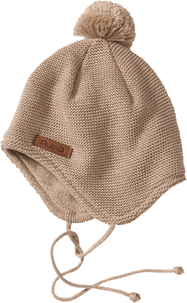 Mütze aus Strick, beige, Gr. 44/45 ALANA