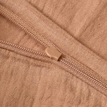 Bettwäsche-Set aus Musselin, braun, 155 x 220 + 80 x 80 cm ALANA