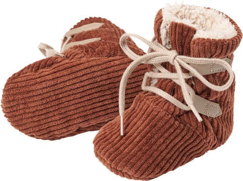 Schuhe aus Cord & mit Futter, braun, Gr. 18/19 PUSBLU