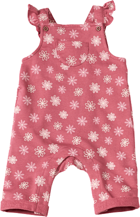 Latzhose mit Blumen-Muster, rosa, Gr. 62 ALANA