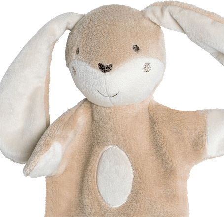 Handpuppe Hase, braun fehn