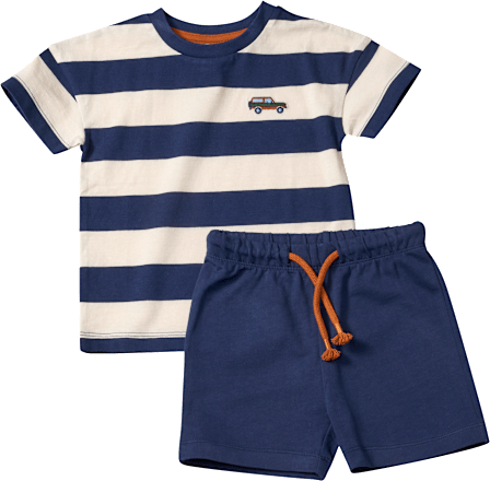 Set mit T-Shirt & Shorts, blau, Gr. 98 ALANA