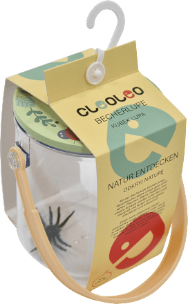 Becherlupe mit Henkel, grün Cleoleo