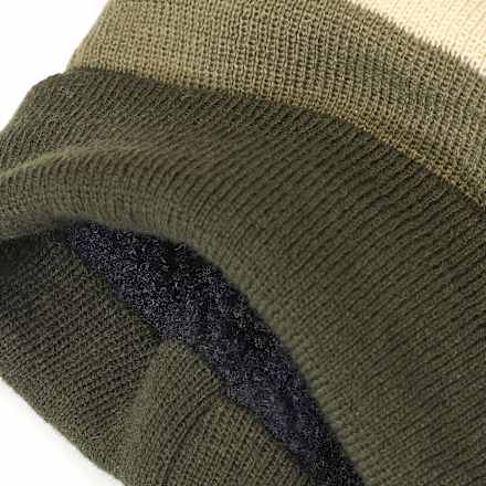 Mütze, blau & braun & grün, Gr. 50/51 PUSBLU