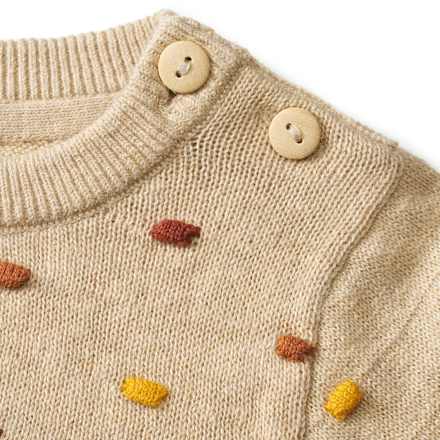 Pullover mit Noppen-Struktur, beige, Gr. 74 ALANA