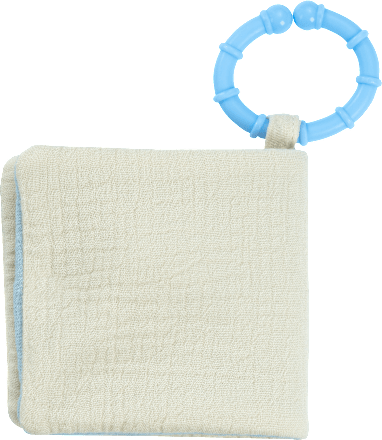 Softbilderbuch Boot, beige & blau fehn