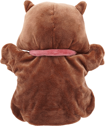 Handpuppe Eule, braun fluffies