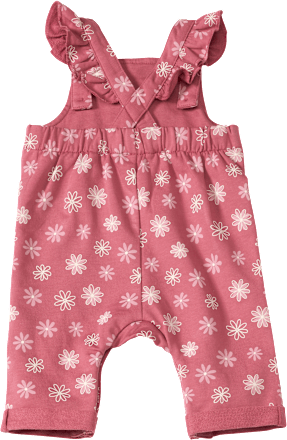 Latzhose mit Blumen-Muster, rosa, Gr. 68 ALANA