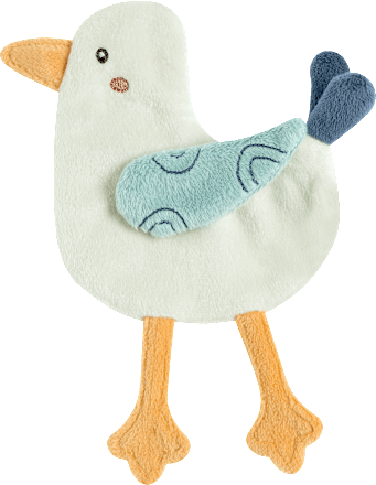 Knistertier Möwe, weiß & blau fehn