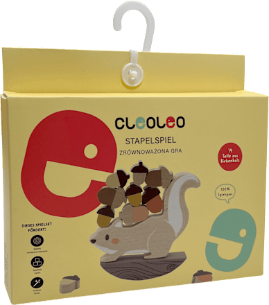 Stapelspiel Eichhörnchen, beige Cleoleo