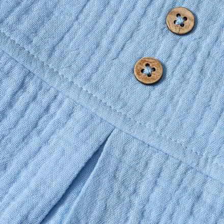 Overall aus Musselin, blau, Gr. 80 ALANA