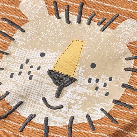 T-Shirt mit Löwen-Motiv, braun, Gr. 74 ALANA