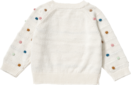 Pullover aus Strick mit Punkte-Muster, beige, Gr. 62 ALANA