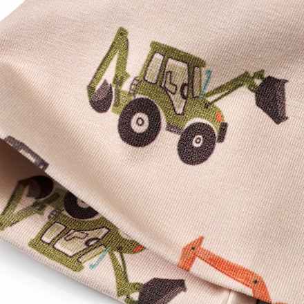 Mütze Pro Climate mit Traktor-Muster, beige, Gr. 46/47 ALANA