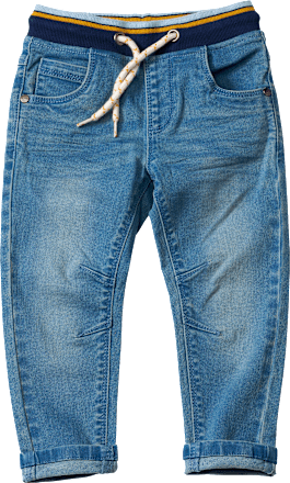 Jeans mit schmalem Schnitt & Rippbund, blau, Gr. 98 ALANA