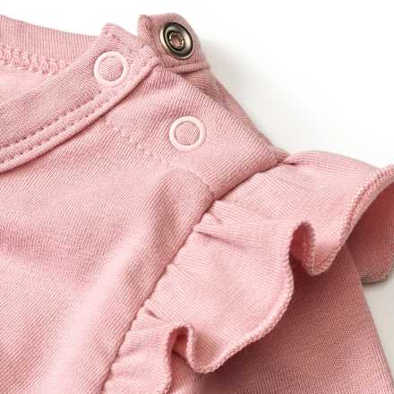 Langarmshirt Pro Climate mit Blumen-Motiv & Rüschen, rosa, Gr. 68 ALANA