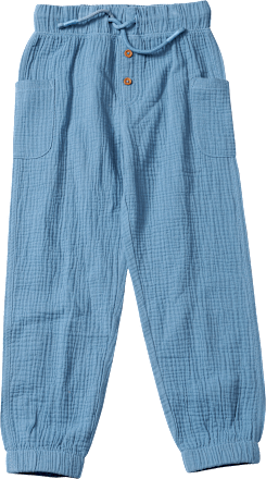 Hose aus Musselin & mit Kordel, blau, Gr. 122 ALANA