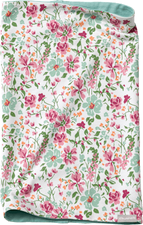 Loop Schal Pro Climate mit Blumen-Muster, weiß ALANA