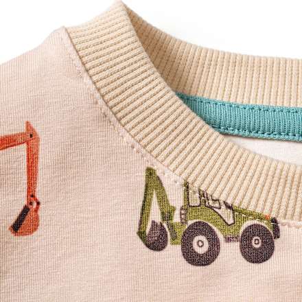 Langarmshirt Pro Climate mit Traktor-Muster, beige, Gr. 110 ALANA