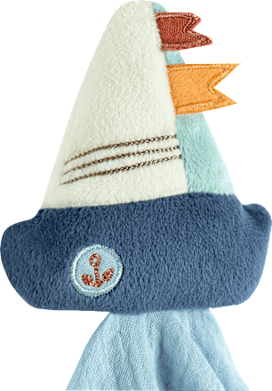 Schmusetuch Boot, blau fehn