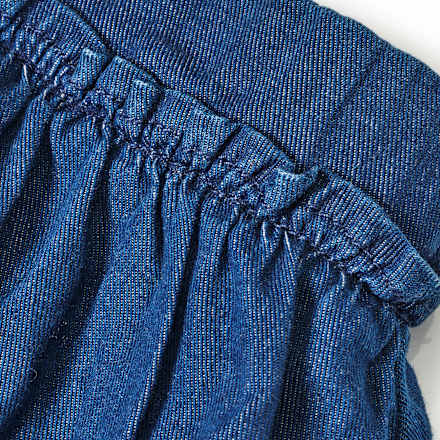 Rock aus Jeans-Stoff & mit Rüschen, blau, Gr. 128 ALANA