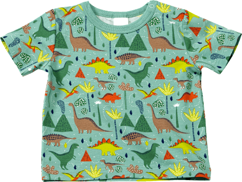 T-Shirt Pro Climate mit Dino-Muster, grün, Gr. 74 ALANA