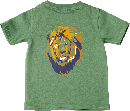T-Shirt mit Löwen-Motiv, grün, Gr. 98 ALANA