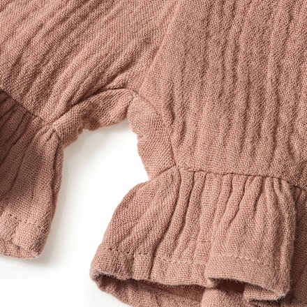 Shorts aus Musselin & mit Rüschen, braun, Gr. 128 ALANA