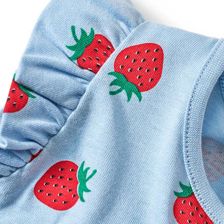 Set mit Tunika und Leggings mit Erdbeer-Muster, blau + rot, Gr. 80 ALANA