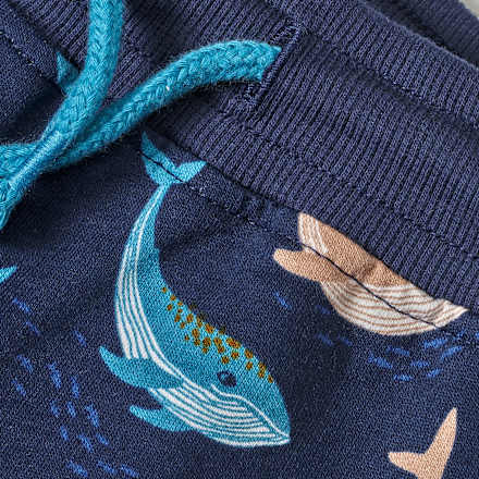 Shorts mit Wal-Muster, blau, Gr. 128 ALANA