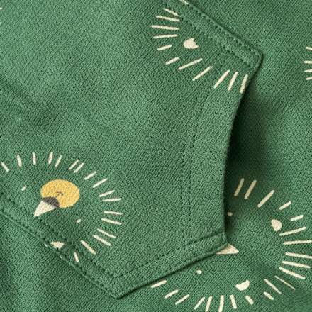 Set mit Latzhose mit Löwen-Muster & Langarmshirt, grün & gelb, Gr. 86 ALANA