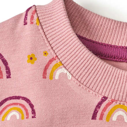 Schlafanzug Pro Climate mit Regenbogen-Muster, rosa, Gr. 104 ALANA