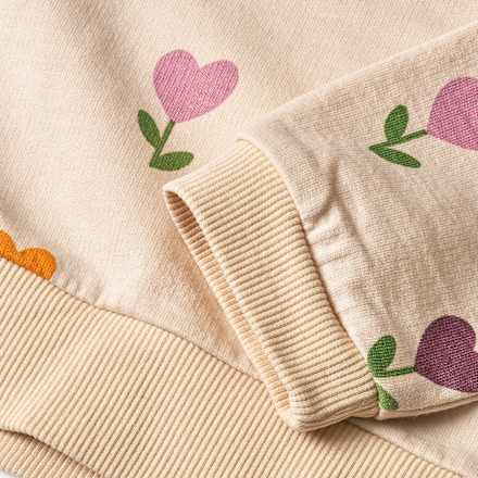 Sweatshirt mit Herz-Muster, beige, Gr. 104 ALANA