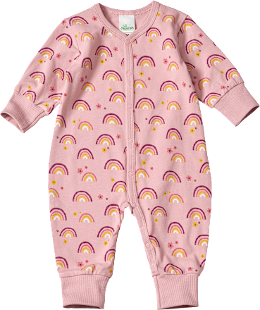 Schlafanzug Pro Climate mit Regenbogen-Muster, rosa, Gr. 62/68 ALANA