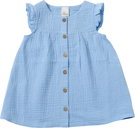 Tunika aus Musselin, blau, Gr. 98 ALANA