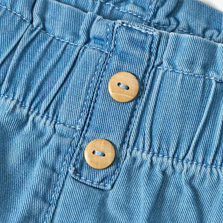 Shorts aus Jeans-Stoff & mit Holzknöpfen, blau, Gr. 98 ALANA